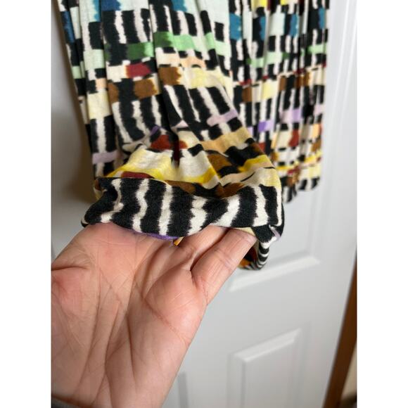 Paul Smith Black Label Multi Color Balloon Hem Mini Skirt Size Large - Picture 2 of 7